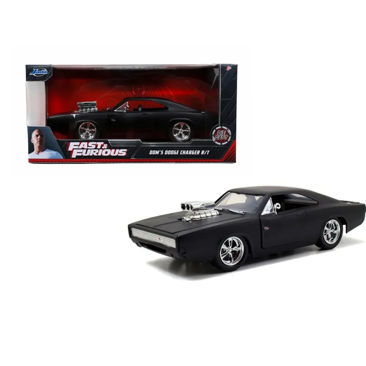 Fast and Furious Dom's Dodge Charger R/T DieCast Model Car 1:24 scale by  Jada Toys