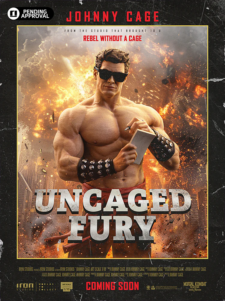 Iron Studios Mortal Kombat Johnny Cage statue - Art Scale 1-10-BigFanMerch India