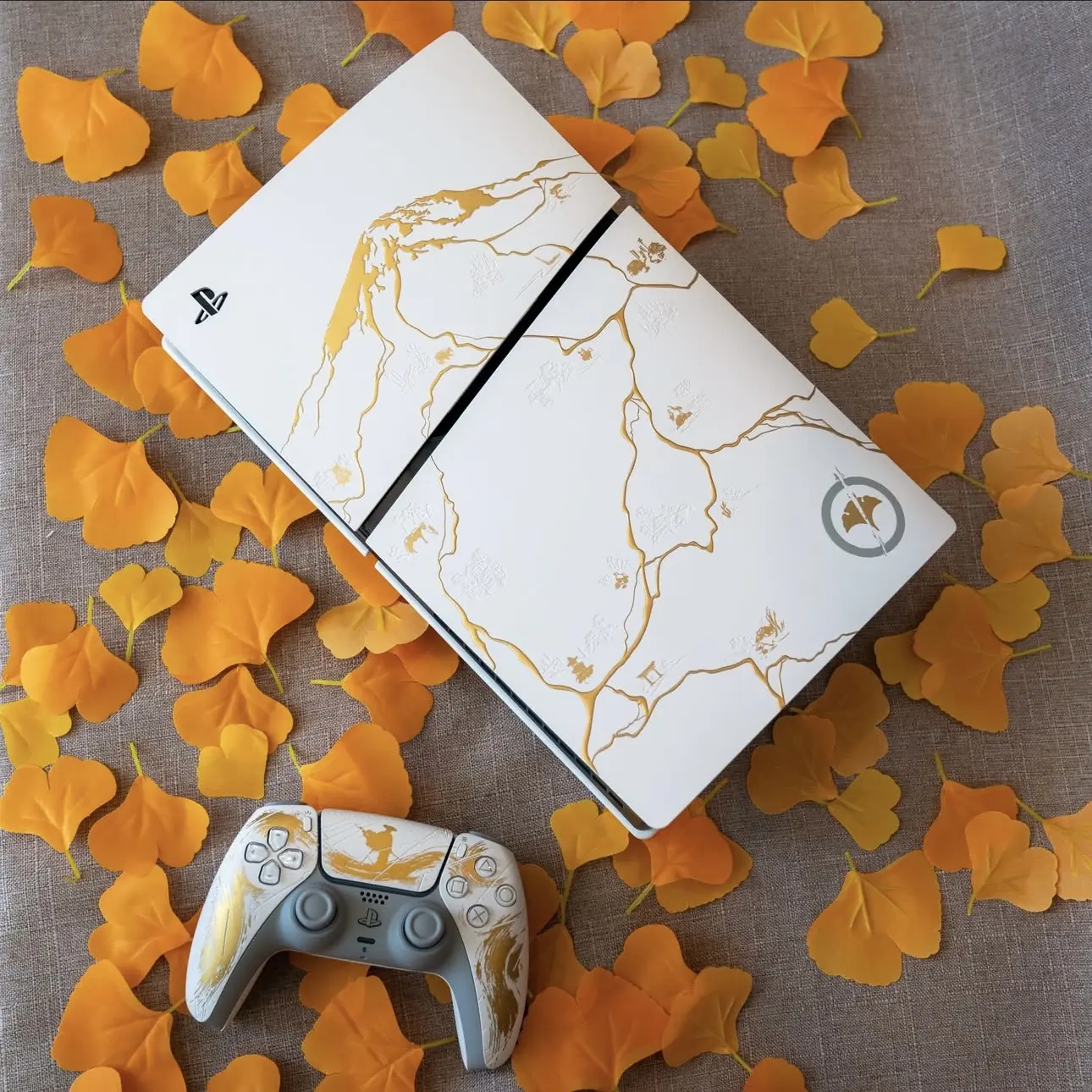 Sony Playstation 5 Ghost Of Yotei Faceplate Gold LIMITED EDITION India - BigFan Merch