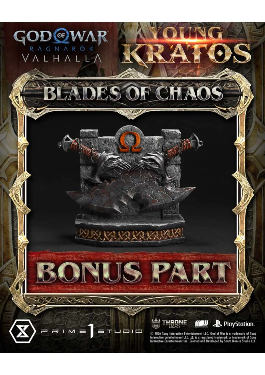 prime 1 studio throne legacy god of war ragnarok young kratos bonus version statue-BigFan Merch, Prime 1 Studio India