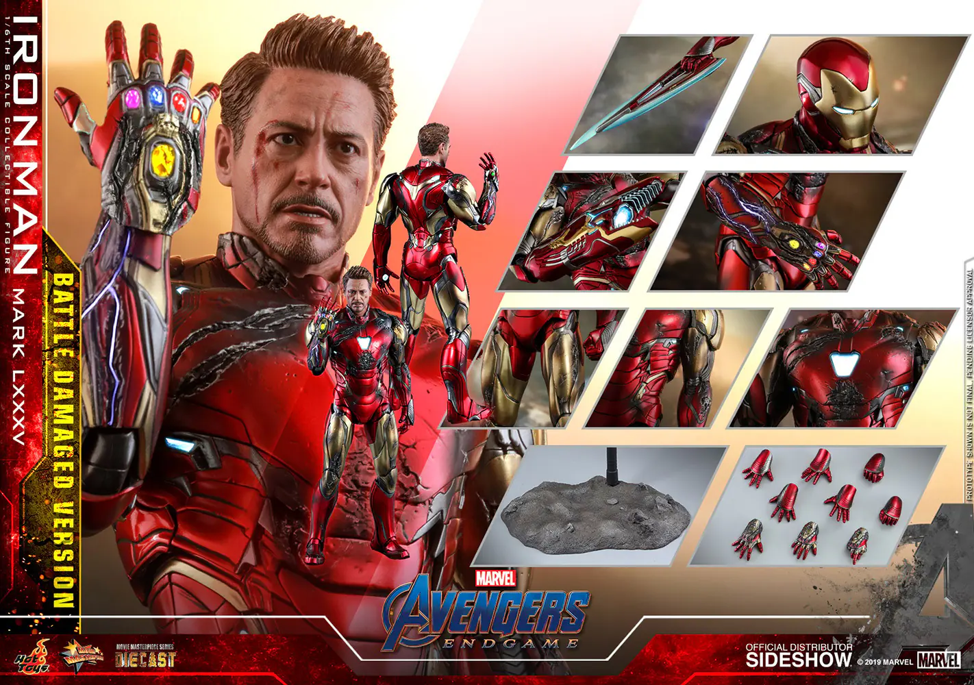 Hot Toys Avenger Endgame Iron Man Mark 85 Battle Damaged Version 1/6 Scale Figure BigFan Merch India