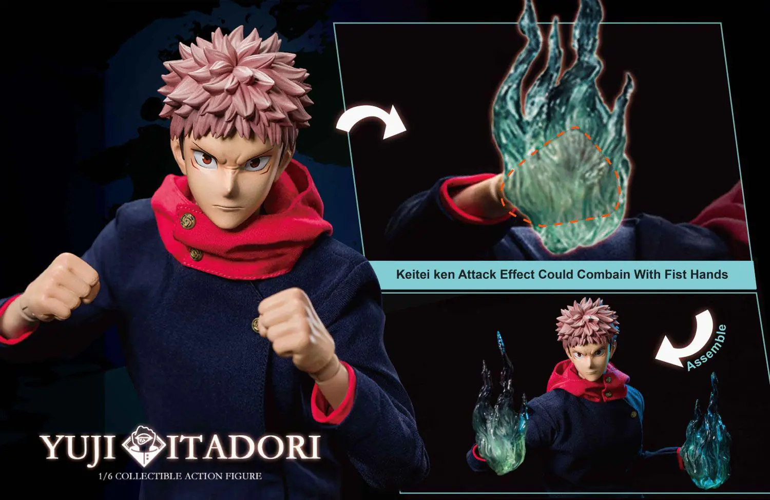 ASMUS TOYS Jujutsu Kaisen Yuji Itadori 1/6 COLLECTIBLE FIGURE JJKS002A BigFan Merch
