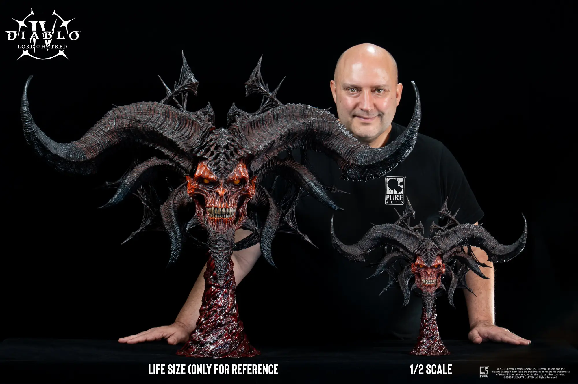 PureArts Diablo IV Lord of Hatred Mephisto 1/2 Scale Art Mask-bigfan merch